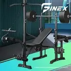 Finex Bench Press Weight Bench Multi-Station Fitness Gym Pulldown Equipment