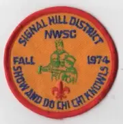 1974 NWSC Fall Signal Hill District Show and Do Chi Chi Knowls RED Bdr. [YA331]