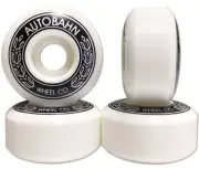 Autobahn Wheels AB-S 52mm 99a White - Skateboard Wheels