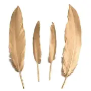 Feathers for Crafts, 20 Pcs Goose Gold Feathers for DIY Dream Catchers Craft