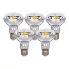 5 x R80 E27 8W 3000K 720 lm Warm White Reflector LED Filament Bulb Lamp ES Globe