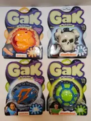 Nickelodeon Gak in the Dark Glow Slime Complete set of 4 colors NIB Never Opened