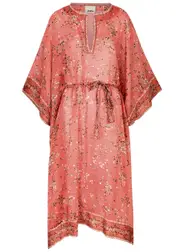 Isabel Marant Amira Printed Cotton-blend Kaftan Dress - Pink - 38 (UK10 / S) 38 (UK10 / S)