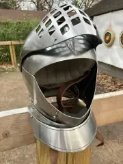 Medieval Knight Tournament Close Helmet Sca Larp Best Gift & Décor Helmet