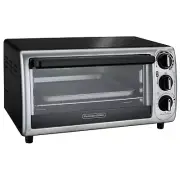 Proctor Silex 4-Slice 3-Knob Countertop Toaster Oven Broiler with Bake Pan