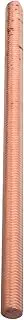 Teeth Copper Threaded Rods Metric Threaded Rod Materials Full Thread Metal Copper Bolt Copper Rods for Home Improvement Copper Rod for Hobbyists Copper Bar Golden