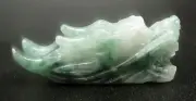 NATURAL BURMA "A" JADE MOUNTING: HAND-CARVED DRAGON HEAD 4 DESIGNER JEWELRY