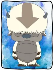 Avatar The Last Airbender Appa Nickelodeon Fleece Throw Blanket 45in by 60in