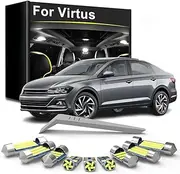 10Pcs LED Interior Lights Bulb, For Volkswagen VW Virtus 2018 2019 2020 2021 2022 2023 Lamp Car Accessories