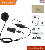 Bluetooth Car Kit, Wireless Receiver for Handsfree Talking and Music Streamin...