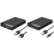 External Hard Drive Enclosure for 2.5 SSD HDD USB 3.0 Type C III for C