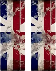 Hand Towels for Bathroom,Gym Towels for Working Out,Sports Towel,Birtish and Denmark Retro Flag,2-Pc