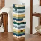 NEW 2021 Hearth & Hand Toppling Stacking Tower Jenga Style Wood Game Earth Tones