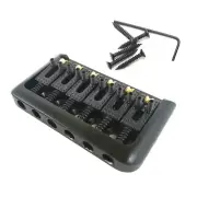 6 String Roller Saddle Hardtail Bridge Durable For Electric Guitar Replacement