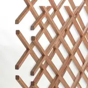 Merican Pro Decor 14-Bottle Trimmable Wine Rack Lattice Panel 36"H In Cherry