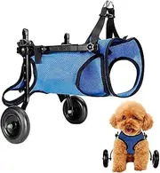Wheelchair for Small Dogs Adjustable Pet Wheelchair, Disabled Walker Dog Hind Leg Braces and Hip Supports Cart Suitable Legs