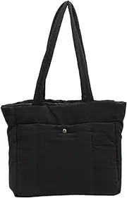 [KARRESLY] Tote Bag for Women Lightweight Puffer Crossbody Shoulder Bag Soft Lightweight Puffy Purse