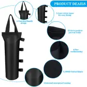 12 Pack Canopy Sand Bags Heavy Duty Canopy Weight Sand Bags Black 396 LBS Large