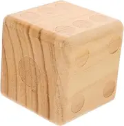 ERINGOGO Large Wooden Dice for Outdoor Games Portable Wooden Dice for Family Gatherings Parties Camping Picnics Prop for Lawn Activities