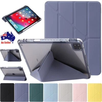 For iPad Air Pro 11" 13 inch M2 M3 2025 Folding Leather Smart Stand Case Cover