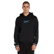 Reebok Cl Uniform Hoodie Black Mens/Unisex Cotton Hooded Jumper Pullover