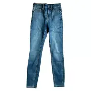 ASOS DESIGN Dark Blue Lift and Contour Power Stretch Skinny Jeans, W26L32