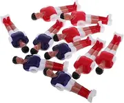 GANAZONO 10Pcs Set Table Soccer Figurines Set Mini Foosball Table Player Dolls for Home Office and Use Coordination Reaction Speed Fun Replacement Parts for Foosball Games