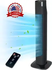 Ventilador De Pie Torre Piso Enfriamiento Oscilante Aire Frio Para Sala Cuarto