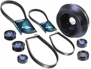 PowerBond K001 Harmonic Balancer Pulley Under Drive Kit Holden Commodore VT-VZ GEN III LS1 5.7 & LS2 6.0L, 25% Under Drive - Size: Harmonic Balancer Pulley Under Drive Kit Holden Commodore VF 6.0L L77 V8 25% Under Drive