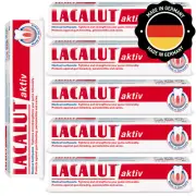 LACALUT® Aktiv - Chlorhexidine Gum Repair Anti-Gingivitis Toothpaste. 6x 75ml