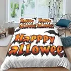 Bedding Suit Happy Halloween Comforter Cover Set Pumpkin Ghost Witch15