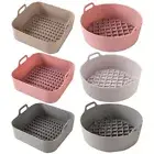 Air Fryer Silicone Pot Oven Heating Baking Pan Pizza Bread Barbecue Basket