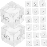 JOINPAYA Board Game Dice Accessories 20pcs Numbered Dices Lightweight Compact for Parties
