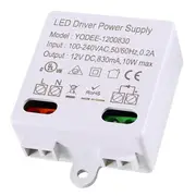 LED Transformer 12V/DC,0-10W Mini Transformer,Power Supply Drive,Electronic Transformer for 12V LED Lights and LED Light White