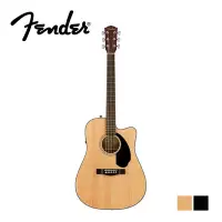 在飛比找Yahoo奇摩購物中心優惠-Fender CD-60SCE ST NAT BLK 面單電