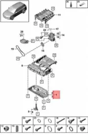 Genuine PORSCHE Cayenne Macan 95B 9YA Oil Sump 95810360210 (for: Porsche)