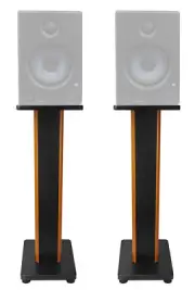 (2) Rockville 28" 2-Tone Studio Monitor Speaker Stands For Presonus Eris E4.5