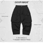 孤僻 GOOPI E.4TH "T-DOUBLE" BALLOON PANTS -BLACK 黑色1號