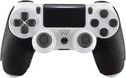 eXtremeRate Professional Textured Soft Rubber Handle Grips for PS4 Slim for PS4 Pro Controller - Improve The Grip and Comfort - Controller NOT Included
