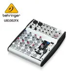 ★BEHRINGER★UB1002FX專業級小型混音器(具高級麥克風前置放大器和MULTI-FX處理器)