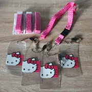 HELLO KITTY CONSOLE LANYARD +DETACHABLE KEYCARD SLEEVE 2DS 3DS NINTENDO DS