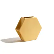 Ben David Hex Flower Vase Home/Lounge Decor Medium - Butter