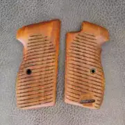 SIG P210 Grips Set old style Walnut Wood Handmade Gun Grip Engraved Good finish