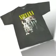 Nirvana Graphic T Shirt Dress Tee Kurt Cobain 90s Grunge Size Large NWT Band Tee