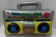 BOOM BOX INFLATABLE BLOW UP SPEAKER FANCY DRESS ACCESSORY STEREO STAG PARTY PROP