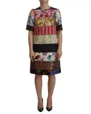 Dolce & Gabbana Floral Patchwork Mini Dress Women Multicolor Dresses