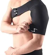 Unisex Shoulder Support Strap - Breathable Sports Shoulder Pad for Pressurized Stable, Single-Shoulder Pads for Pain Relief, Left or Right Arm, Men Women