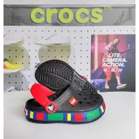 在飛比找蝦皮購物優惠-Crocs童鞋 洞洞鞋lego樂高男童女童涼鞋拖鞋沙灘鞋 1