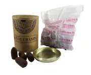 Goloka Nag Champa Scented Incense Burner Cones 24 Count Bullet Backflow Cone