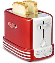 Toaster 2 Slice,Compact Bread Toasters with 5 Browning Settings Stainless Steel Housing, Removable Crumb Tray, Red